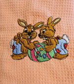 Prosop Waffle cu broderie - imagine 2