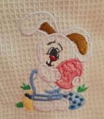 Prosop Waffle cu broderie - imagine 3