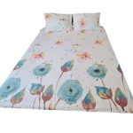 Lenjerie bumbac Ranforce 2 persoane, Pastel, 3 piese, Multicolor