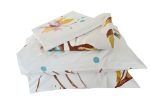 Lenjerie de pat pentru 2 persoane, 4 piese, Pastel ARIALE, King Size, bumbac ranforce, Multicolor - imagine 5