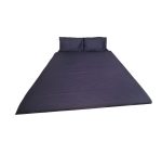 Lenjerie Damasc Satinat 2 persoane, ARIALE, 3 piese, Bleumarin - imagine 3