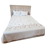 Lenjerie de pat pentru 2 persoane, 4 piese, Trandafiri ARIALE, bumbac ranforce,