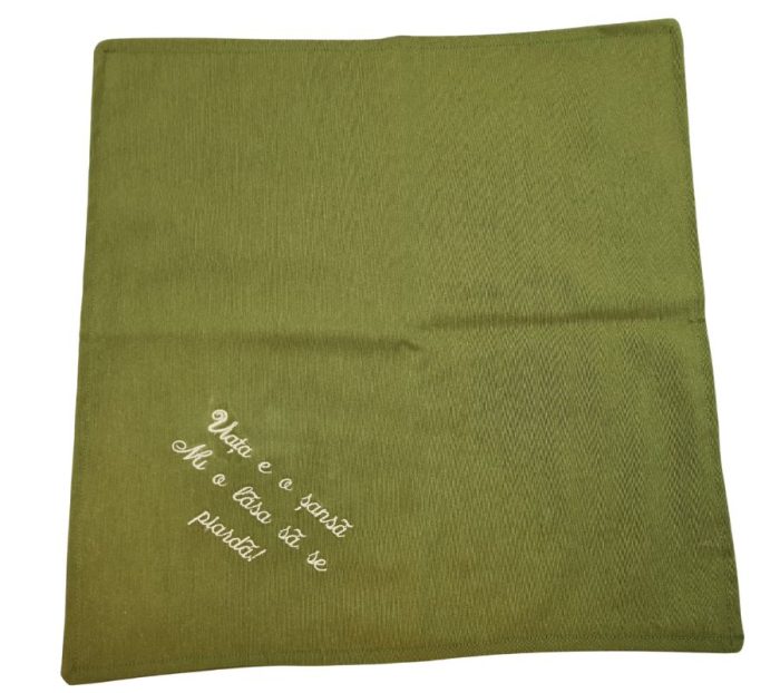 Set 4 servetele brodate 35*35cm, bumbac - imagine 3