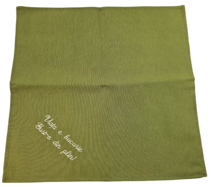 Set 4 servetele brodate 35*35cm, bumbac - imagine 2