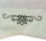 Set fata de masa brodata, 4 servetele brodate si traversa, bumbac, 110 X 150 cm - imagine 6