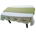 Set fata de masa brodata, 6 servetele brodate si traversa, bumbac, 160 X 180 cm - imagine 2