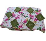 Set fata de masa cu flori, 6 servetele brodate, bumbac, 160x180 cm