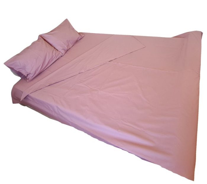 Lenjerie de pat pentru 2 persoane, 4 piese, bumbac ranforce, Lila - imagine 2