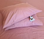 Lenjerie de pat pentru 2 persoane, 4 piese, bumbac ranforce, Lila
