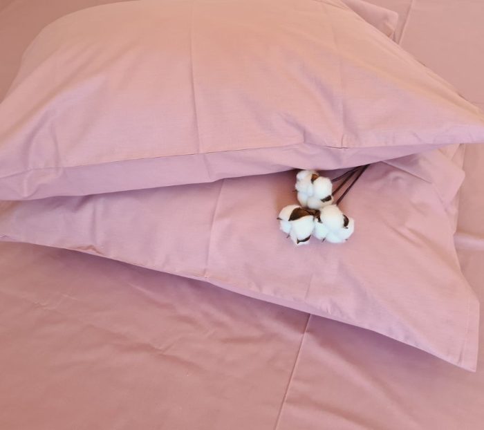 Lenjerie de pat pentru 2 persoane, 4 piese, bumbac ranforce, Lila - imagine 3