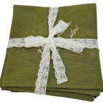 Set 4 servetele brodate 35*35cm, bumbac