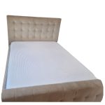 Cearceaf de pat cu elastic ARIALE, damasc satinat, 180 x 200 x 25, Alb