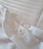 Lenjerie de pat ARIALE pentru 2 persoane, 6 piese, King Size, damasc satinat, Alb - imagine 6