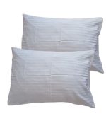 Lenjerie de pat ARIALE pentru 2 persoane, 6 piese, King Size, damasc satinat, Alb - imagine 4