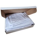 Lenjerie de pat ARIALE pentru 2 persoane, 6 piese, King Size, damasc satinat, Alb - imagine 3