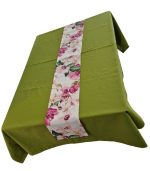 Fata de masa si traversa Green by ARIALE, 140x100 cm, textil, Multicolor