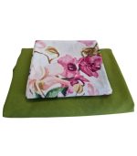 Fata de masa si traversa Green by ARIALE, 140x100 cm, textil, Multicolor - imagine 5