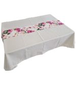 Set 2 piese, fata de masa si traversa Cremfarvet by ARIALE, 140x100 cm, textil, Multicolor - imagine 3