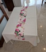 Set 2 piese, fata de masa si traversa Cremfarvet by ARIALE, 140x100 cm, textil, Multicolor - imagine 4