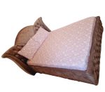 Lenjerie de pat dublu, 200x220 cm, pentru 2 persoane, 4 piese, IDONA by ARIALE, bumbac ranforce, Multicolor - imagine 4