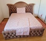 Lenjerie de pat dublu, 200x220 cm, pentru 2 persoane, 4 piese, IDONA by ARIALE, bumbac ranforce, Multicolor - imagine 5