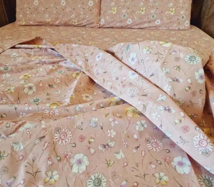 Lenjerie de pat dublu, 200x220 cm, pentru 2 persoane, 4 piese, IDONA by ARIALE, bumbac ranforce, Multicolor - imagine 2