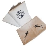 Lenjerie de pat brodata SEA by Ariale, pentru 2 persoane, bumbac ranforce, 200 x220 cm