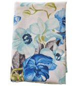 Fata de masa model floral, bumbac, bleu - imagine 4