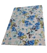 Fata de masa model floral, bumbac, bleu - imagine 9