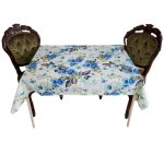 Fata de masa model floral, bumbac, bleu - imagine 3