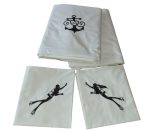 Lenjerie de pat brodata Sea Lovers by Ariale, pentru 2 persoane, bumbac ranforce, 200 x220 cm - imagine 5