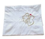 Lenjerie de pat brodata Family by Ariale, pentru 2 persoane, bumbac ranforce, 200 x220 cm, Alb - imagine 11