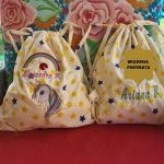 Saculet pentru gradinita, personalizat prin broderie Stelutele Vesele