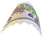 Semn de carte brodat Garofite ARIALE - imagine 4