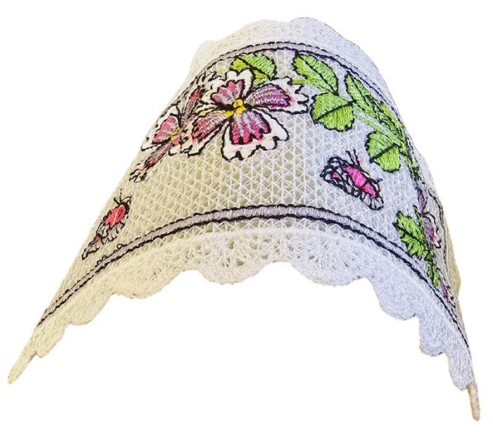 Semn de carte brodat Garofite ARIALE - imagine 4