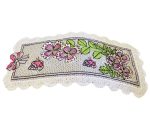 Semn de carte brodat Garofite ARIALE - imagine 5