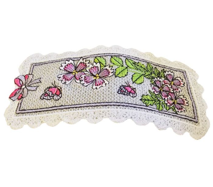 Semn de carte brodat Garofite ARIALE - imagine 5