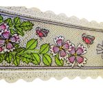 Semn de carte brodat Garofite ARIALE - imagine 6