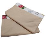 Set 2 fete de perna Craciun, Ginger Beige ARIALE, 50x70cm, bumbac ranforce, Multicolor - imagine 2