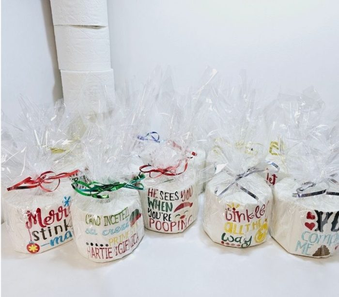 Hartie Igienica Brodata Craciun Ariale , multicolor, celuloza - imagine 3