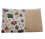 Set 2 fete de perna Craciun, Ginger Beige ARIALE, 50x70cm, bumbac ranforce, Multicolor