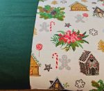 Set 2 fete de perna Craciun, Ginger Green ARIALE, 50x70cm, bumbac ranforce, Multicolor - imagine 6