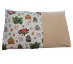 Set 2 fete de perna Craciun, Ginger Beige ARIALE, 50x70cm, bumbac ranforce, Multicolor - imagine 6