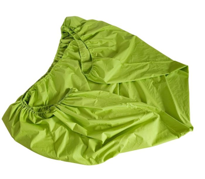 Cearceaf de pat cu elastic Green Bliss Ariale, bumbac ranforce, Verde - imagine 6