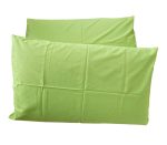 Set 2 fete de perna, Green Bliss Ariale, 50x70cm, bumbac ranforce, Verde