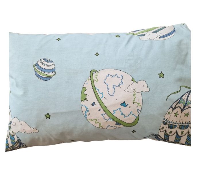 Lenjerie pentru patut bebelusi 60 x 120 cm, din bumbac ranforce, trei piese, Ariale, Baloane - imagine 6