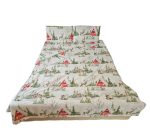 Lenjerie de pat Craciun Winter Dreams Ariale, pentru 2 persoane, 4 piese, bumbac ranforce, 200 x220 cm - imagine 14