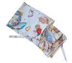 Lenjerie pentru patut bebelusi 60 x 120 cm, din bumbac ranforce, trei piese, Ariale, Zane - imagine 3
