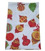 Fata de masa, Spitirul Craciunului Ariale, Rotund, 90cm, textil, Multicolor - imagine 5