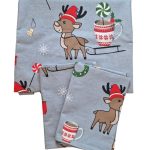 Lenjerie de pat pentru o persoana, 3 piese, Reni Craciun Design by ARIALE, bumbac ranforce